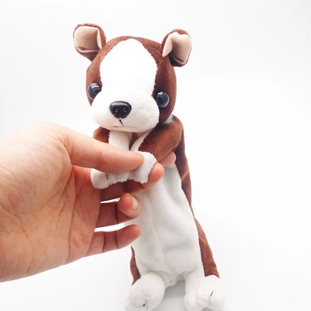 Животный узор пенал для карандашей чехол милый на молнии мягкий плюшевый кролик