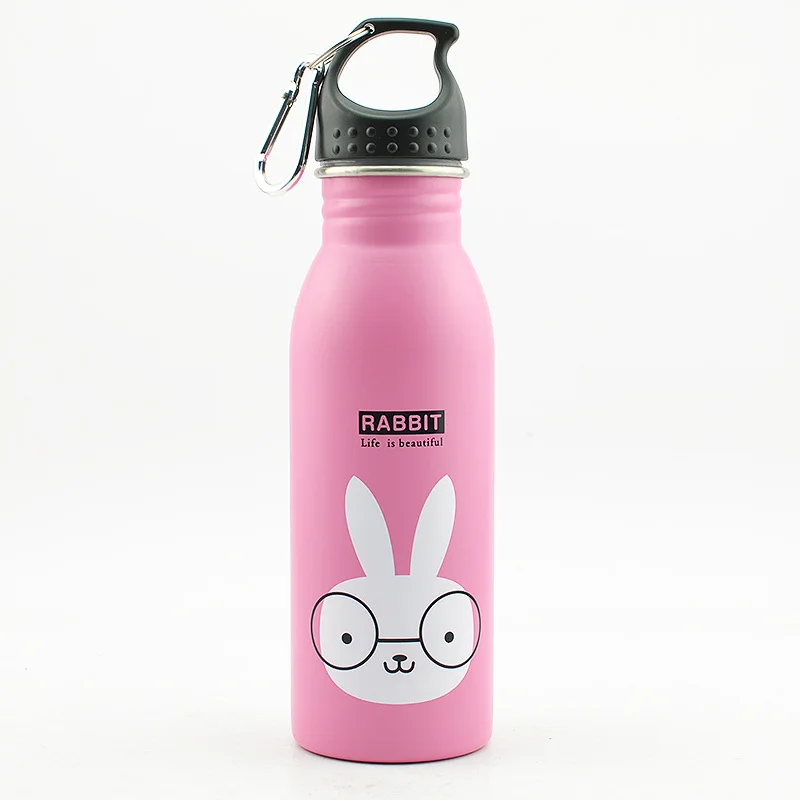 Бутылка для воды 500 мл из нержавеющей стали с милыми мультяшными героями