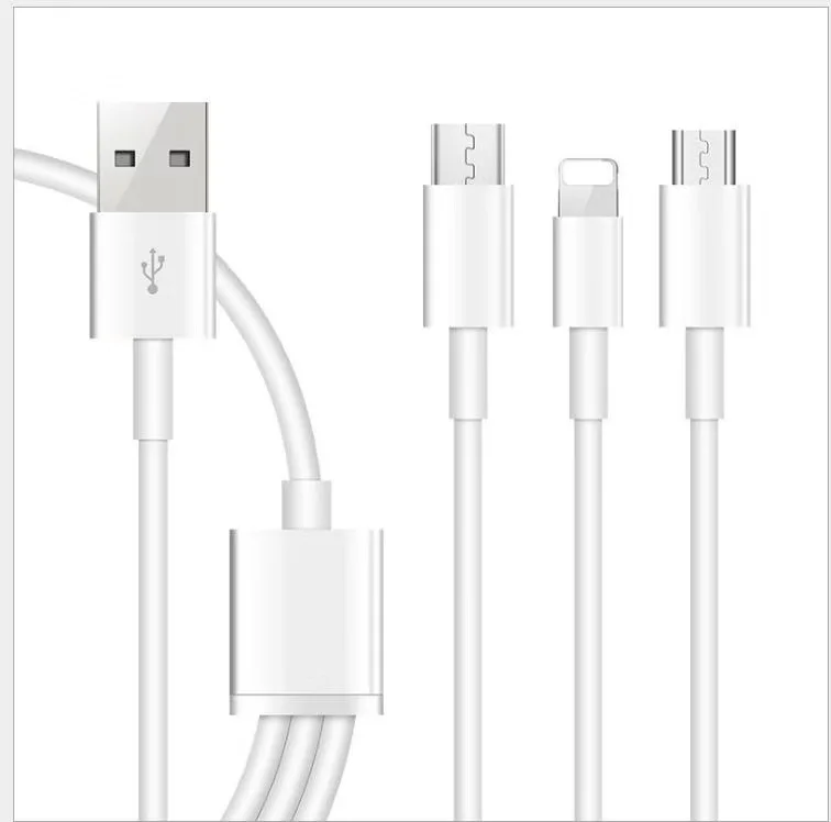 Три кабеля для передачи данных usb кабель зарядки оптом на заказ Apple/Android/type-c |
