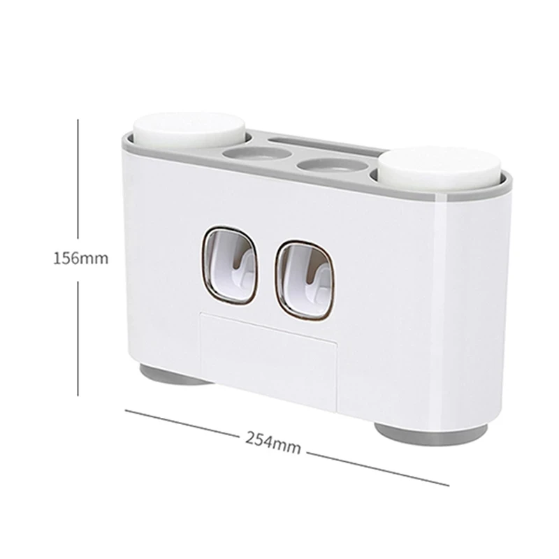 

Bathroom Toothpaste Squeezer Wall-mounted Automatic Toothpaste Dispenser 4 Toothbrush Holder Bathroom Accessories Washing Set
