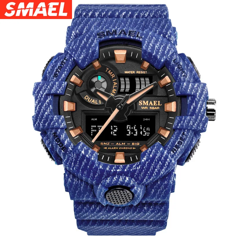 

Outdoor Shockproof Men's Fashion Waterproof Timing Luminous Electronic Watch watches men 2021