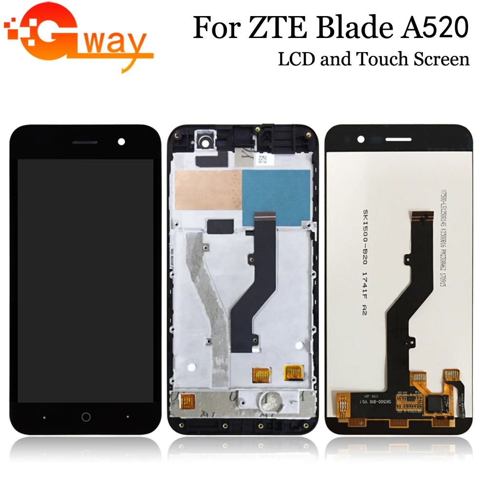 100% протестированный для ZTE Blade A520 ЖК дисплей + фотография со сменной рамкой