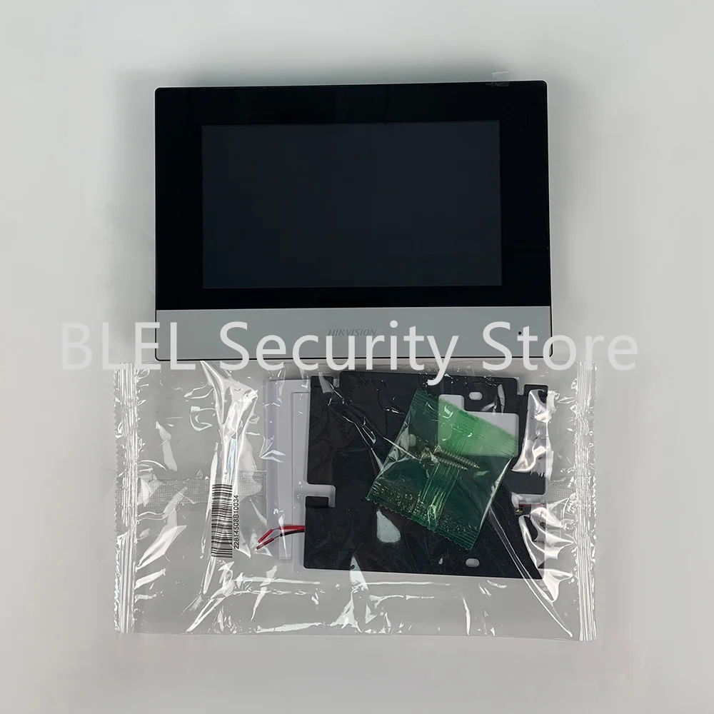 Цена Hikvision DS-KH6320-WTE1 внутренняя станция видеодомофона с 7-дюймовым сенсорным экраном, Стандартный беспроводной монитор POE WIFI
