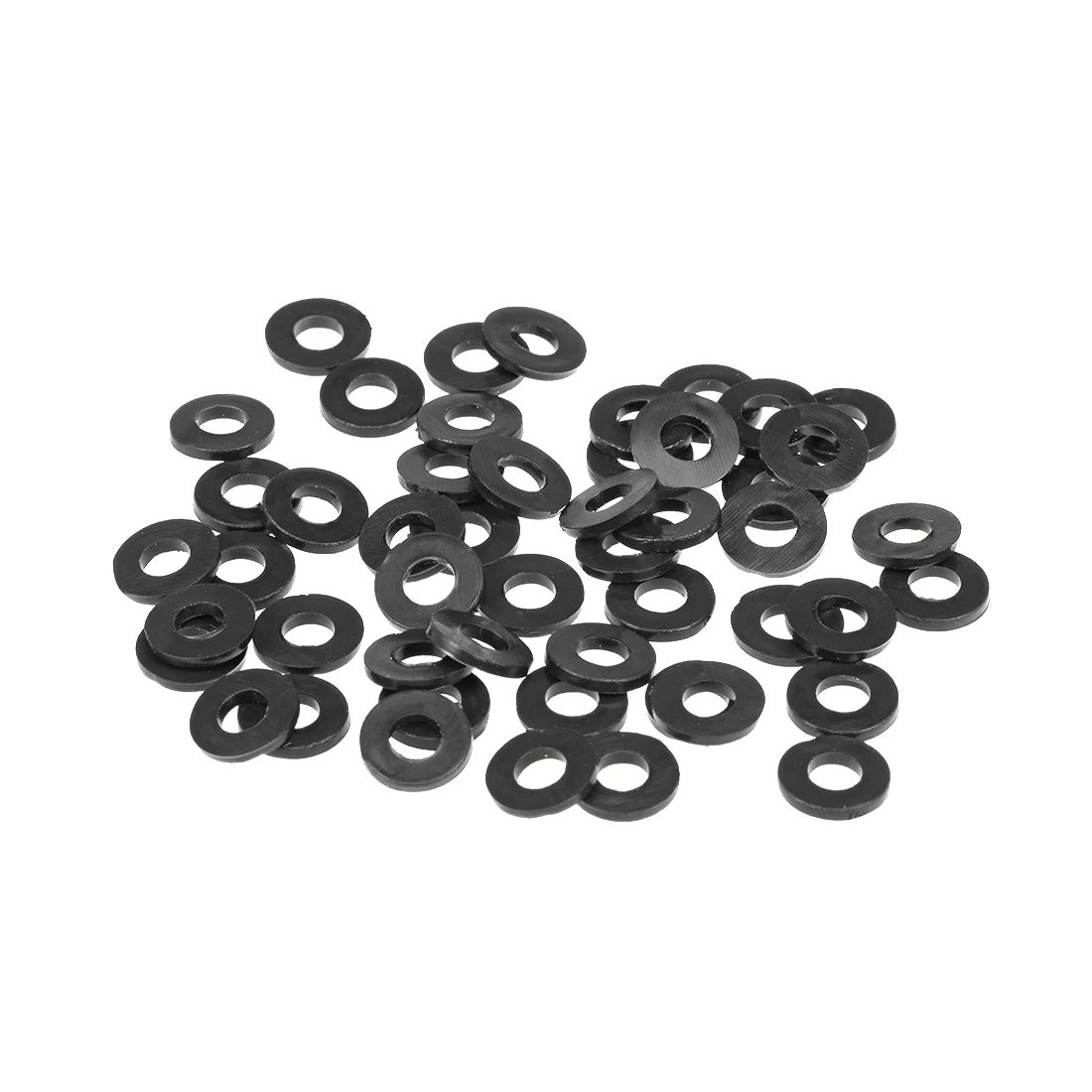 Uxcell Rubber Flat Washers 4mm Inner Diameter 9mm OD 1.2mm Thick 50pcs | Обустройство дома