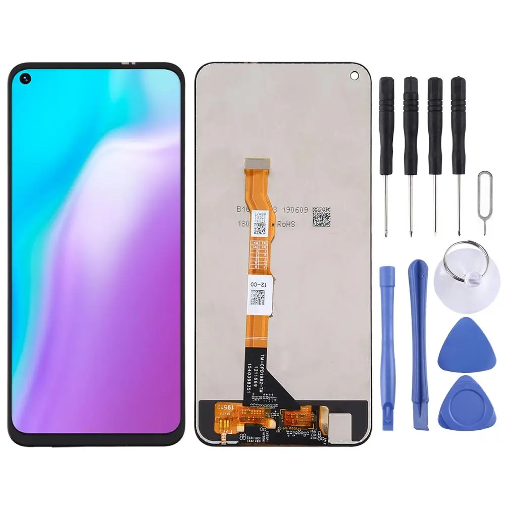 ЖК-экран и дигитайзер полная сборка для Vivo Y50 / Y70s (черный)