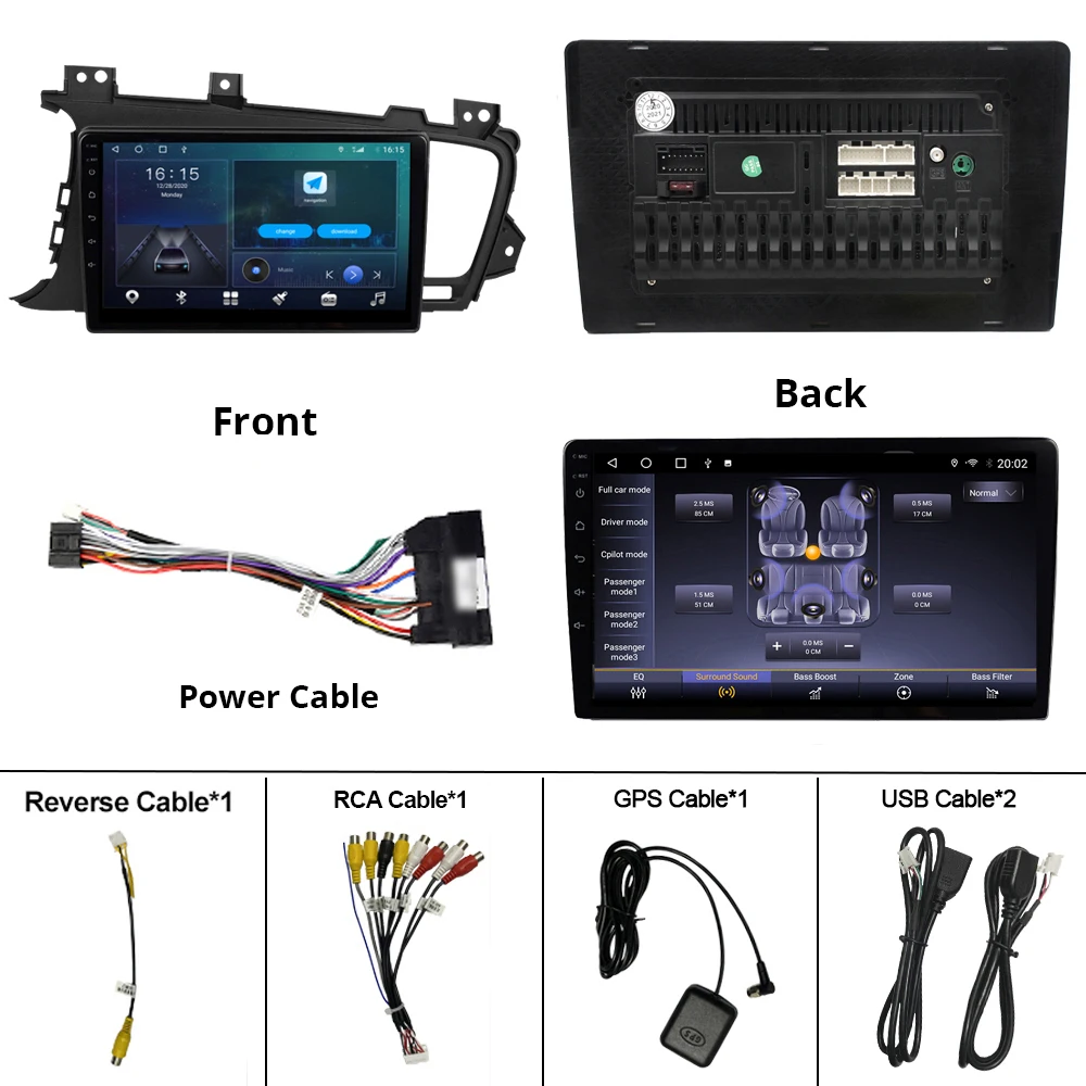 

2DIN Android 10.0 Car Radio For Kia Optima 3 K5 2011-2015 GPS Navigation Car Multimedia Player DSP Stereo Receiver Auto Radio