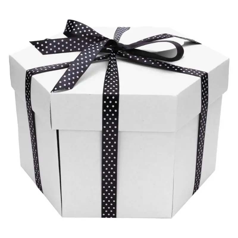 Ручной сюрприз шестиугольные взрывные коробки шестигранные DIY юбилейные