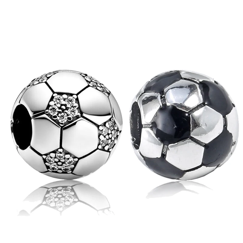 Football Charms Fit Bracelet Ball Bead Jewelry Diy Pendant Bangle & Necklace Accessories for Women Gift