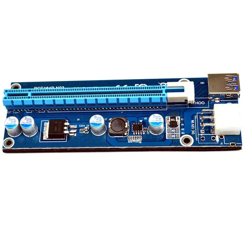 PCIe PCI E Экспресс Райзер карта 1x до 16x USB 3 0 кабель для передачи данных с SATA 15pin Male к 4pin