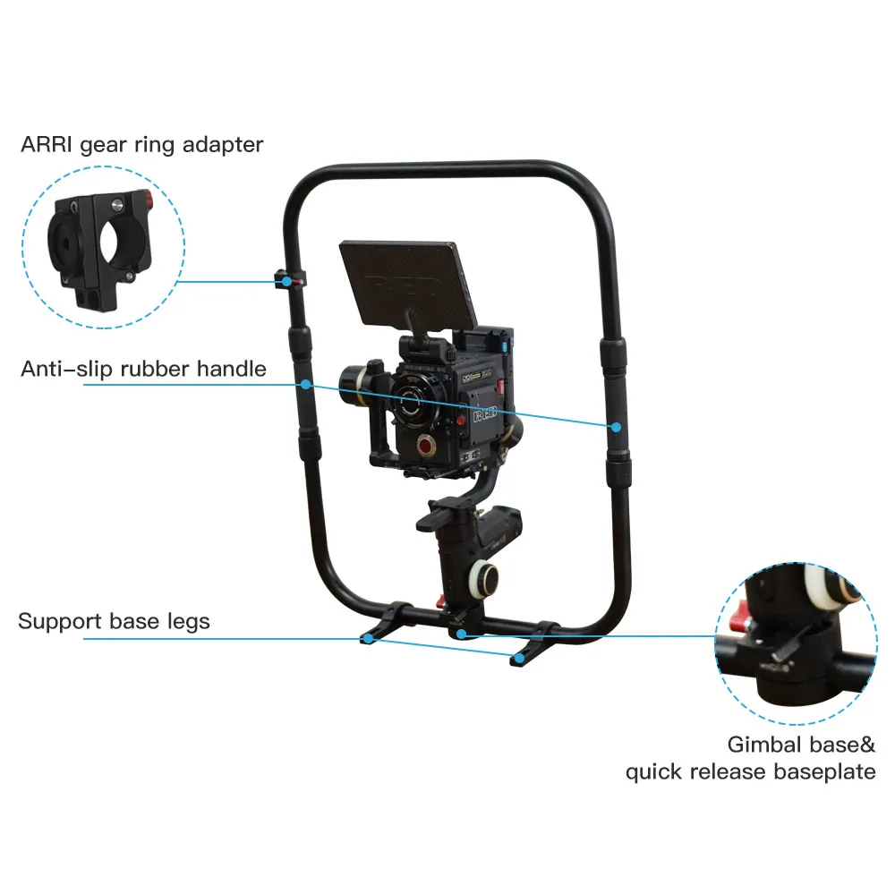 ZHIYUN CRANE 3S шарнирное ручное захватное кольцо с адаптером ARRI Gear для одной ручки Gimbal