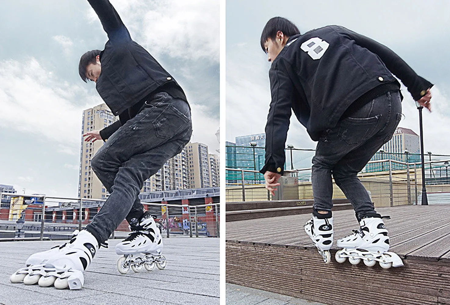 Детский милый стабильный балансировочный слалом параллельный Мигающий Ролик