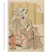 decoration gift giving appreciation collection of japanese ancient ukiyo womens high definition painting rice paper a