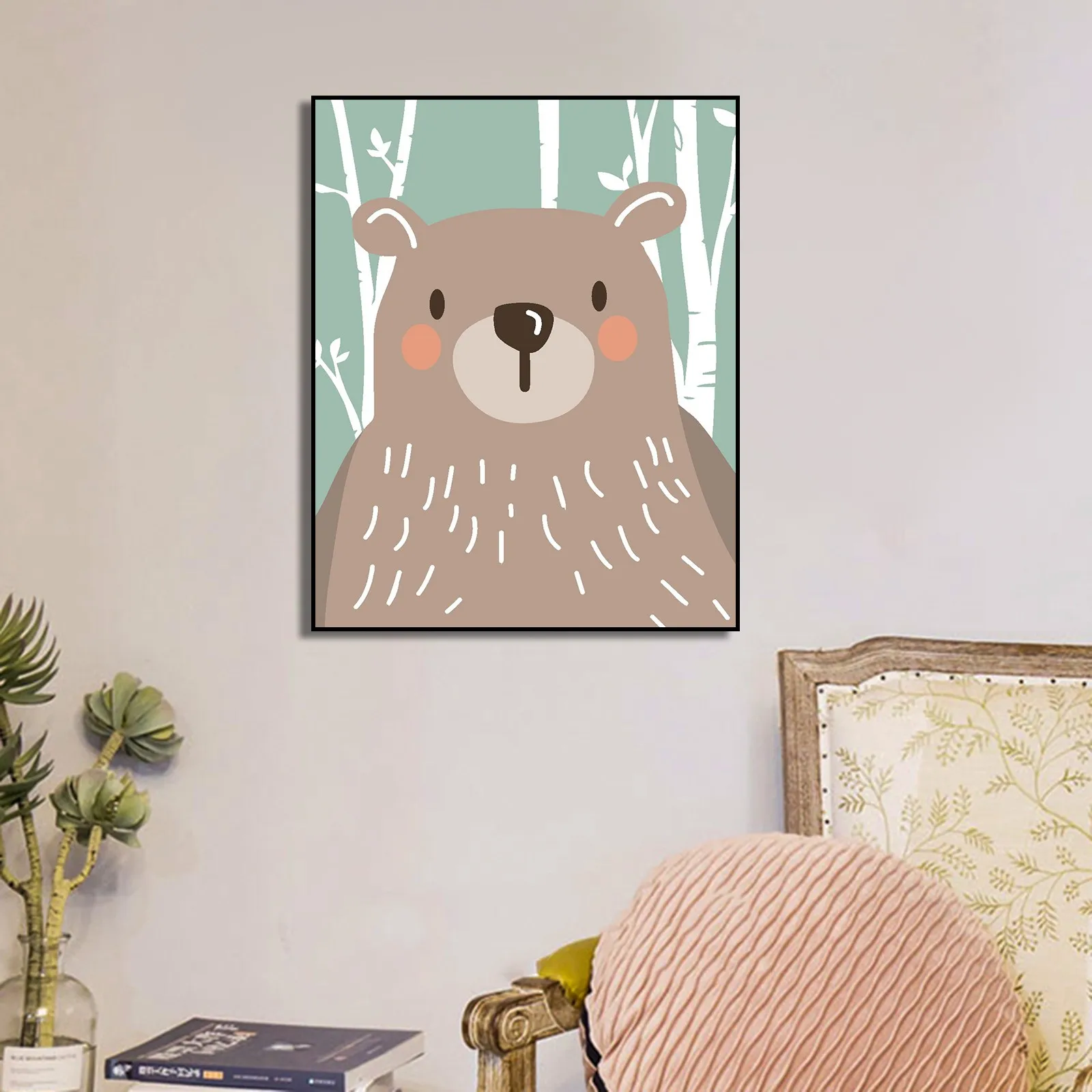 Полиэстер холст масляной художественные плакаты и принты стены искусства одежда