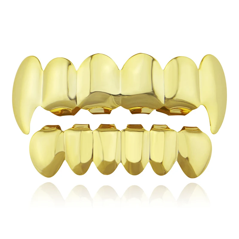 Золото для мужчин и женщин унисекс Мода хип хоп ЗУБЫ Grillz Высокое качество