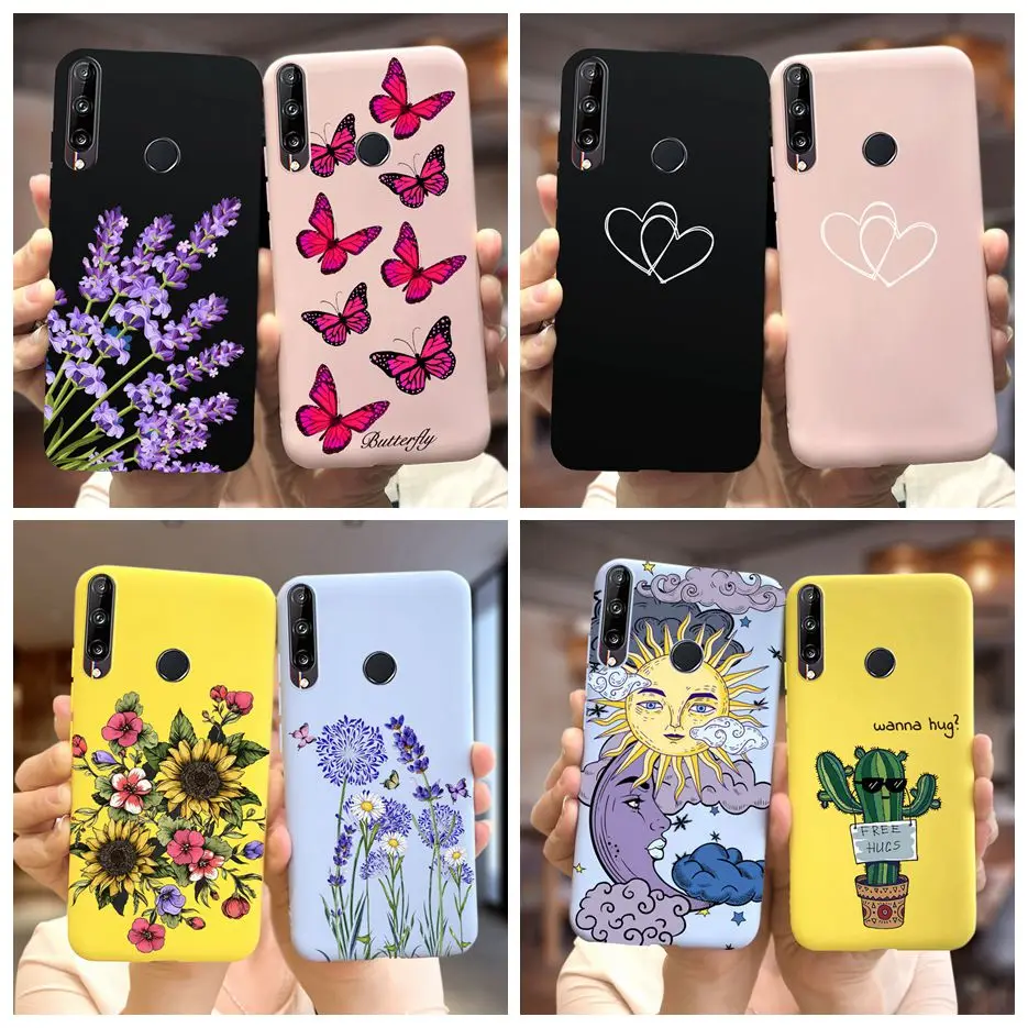 Чехол для Huawei Y7p Honor 9C милый мягкий Силиконовый ТПУ чехол карамельных цветов