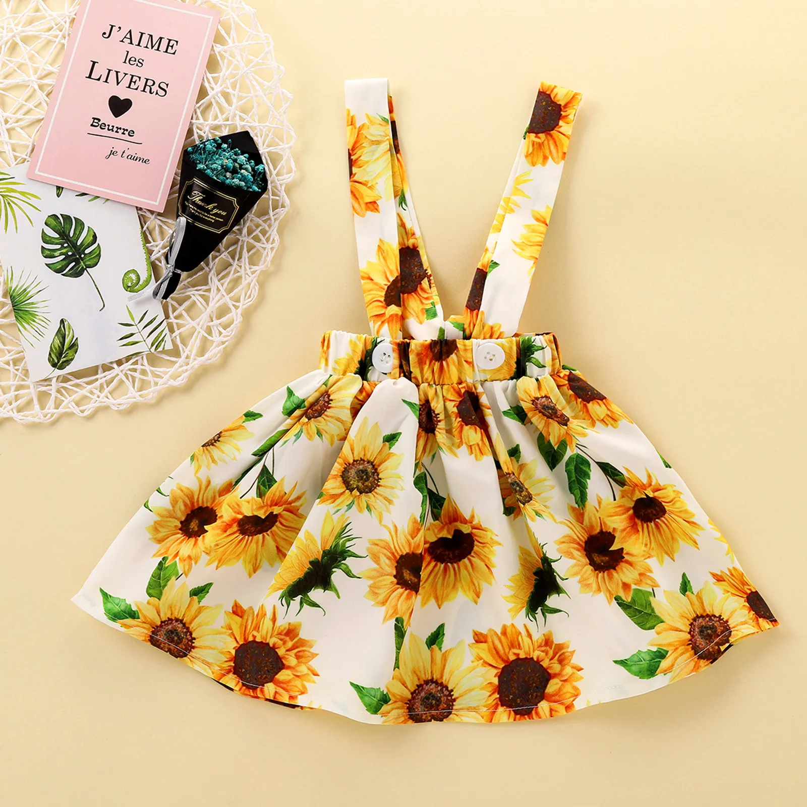 

Summer Newborn Baby Girls Clothes Set Short Sleeve Floral Print Romper Tops Ruffle Suspender Skirt Girls Outfits Baby Clothing