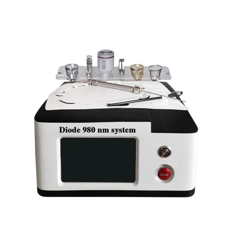 

Professional 60W 980nm Diode Laser Machine Nail Fungus Removal Spider Vein Removal Physical Therapy Lipolaser Reduce Cellulite