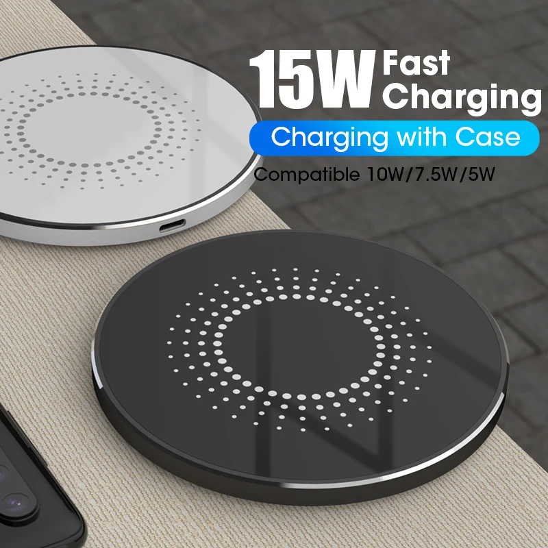 Беспроводное быстрое зарядное устройство QI 15 Вт 10 Вт usb tpye c QC 3,0 Быстрая зарядка для iphone samsung s9 xiaomi Мобильный телефон SIKAI