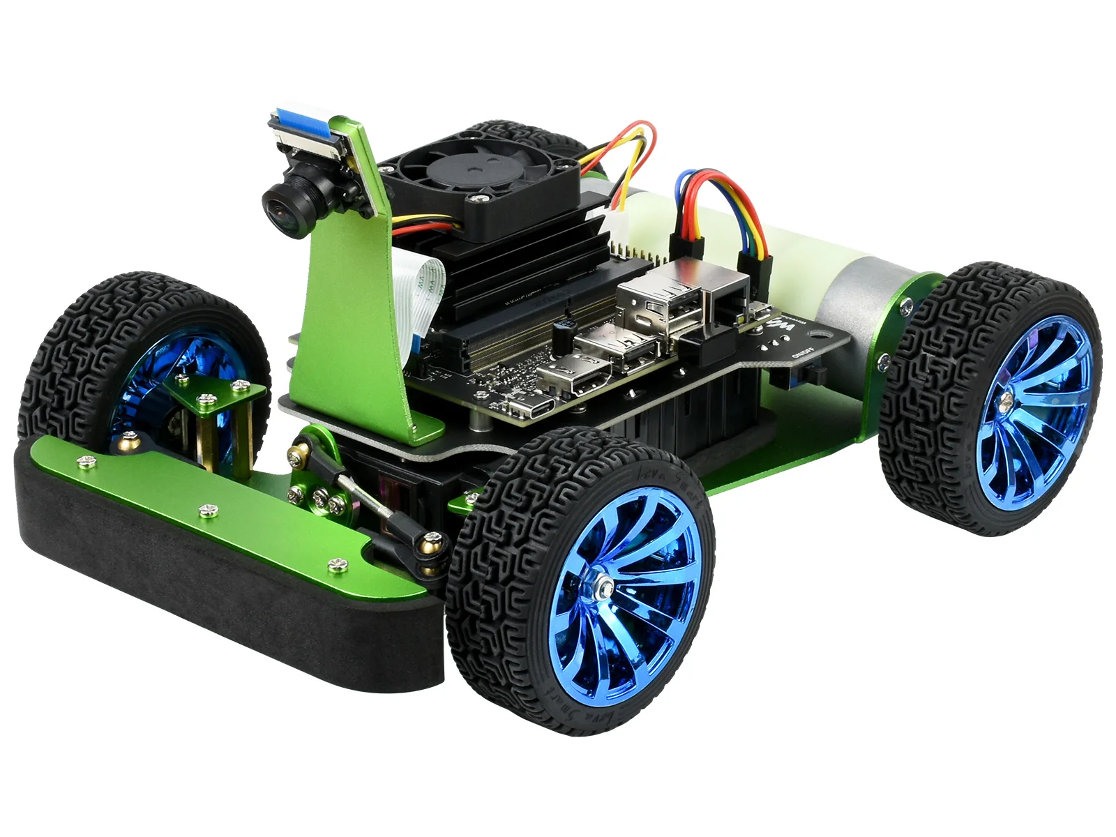

DonKeyCar JetRacer 2GB AI Kit/Acce,AI Racing Robot Powered by Jetson Nano 2GB(Optional),Suitable For High School AI Teaching