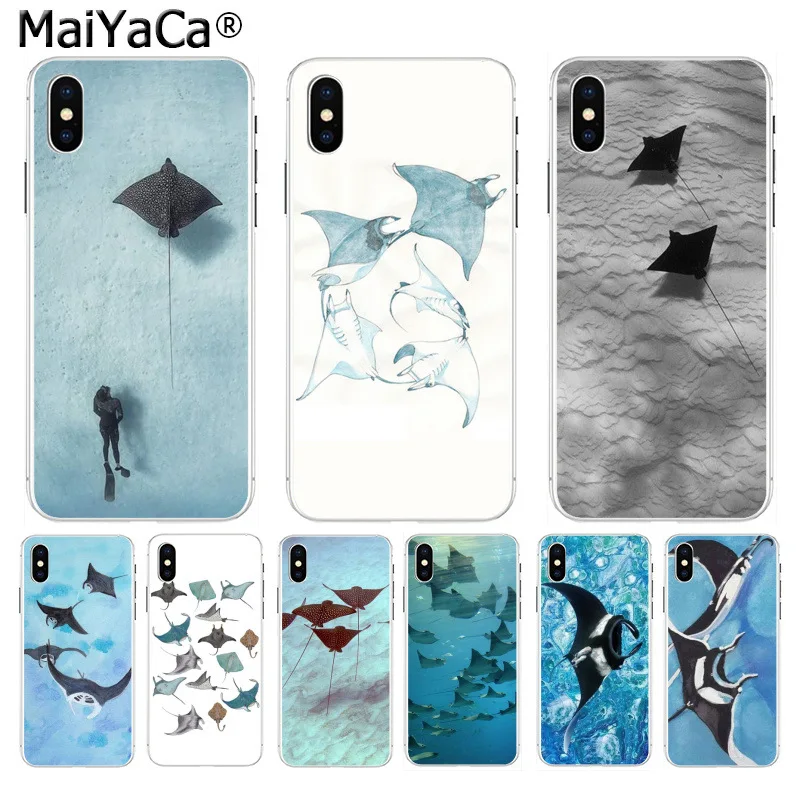 

Animal manta ray phone for iphone 13 SE 2020 11 pro 8 7 66S Plus X 10 5S SE XS XR XS MAX Coque Shell