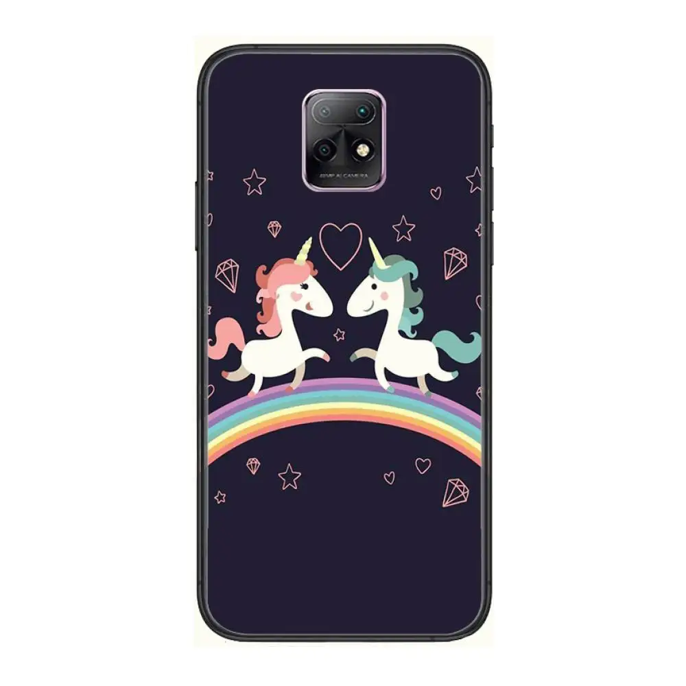 

Unicorn Popular Fashion Phone Case For XiaoMi Redmi 10X 9 8 7 6 5 A Pro S2 K20 T 5G Y1 Anime Black Cover Silicone Back Pretty