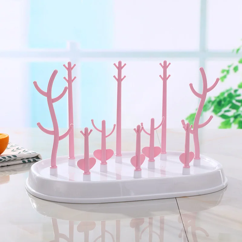 Защита от пыли стеллаж для просушки бутылки Младенца держатель детской