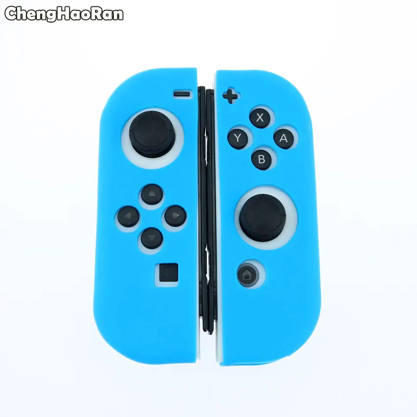 C ChengHaoRan силиконовый резиновый чехол для nintendo Switch контроллер Joy-Con для переключателя NX NS Joycon Grip защитный чехол - Цвет: C