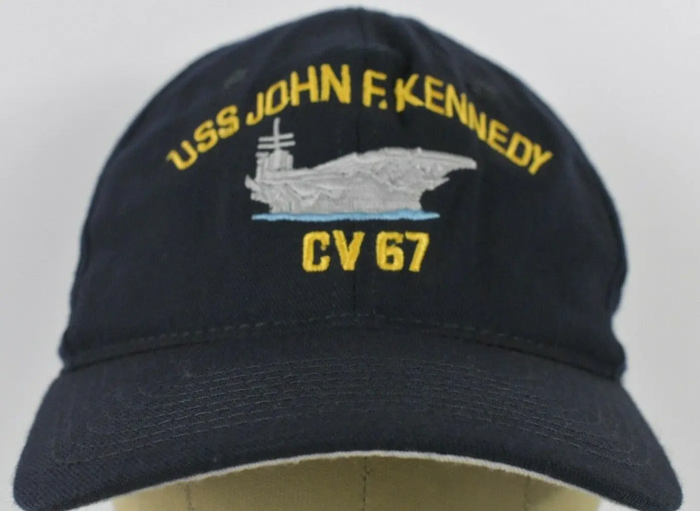 

Printed S John F. Kennedy CV67 Navy Brian Baseball Hat Cap Adjtable Snapback