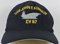printed uss john f kennedy cv67 us navy brian baseball hat cap adjustable snapback