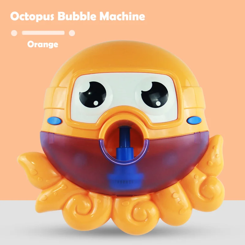 Octopus With Box B Bubble Краб игрушка для ванны машина Bubble крабы лягушка музыкальная Ванна мыло автоматический пузырь чайник Ванная комната для малышей Малыш игрушка подарок - Цвет: Octopus With Box B