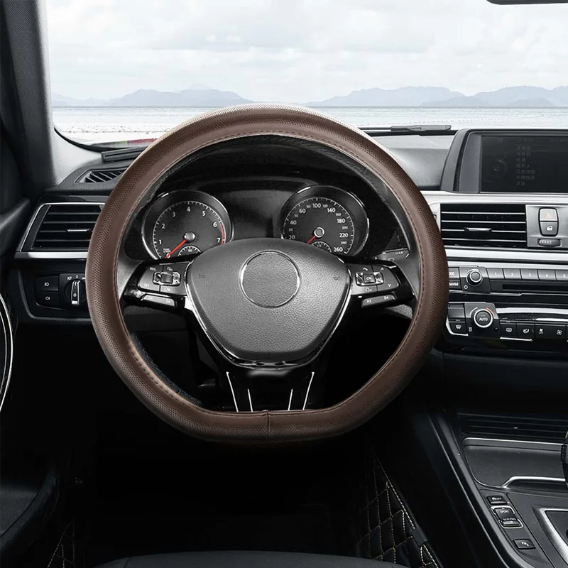 Чехол рулевого колеса автомобиля Maiwei впитывающий пот дышащий весь верхний слой