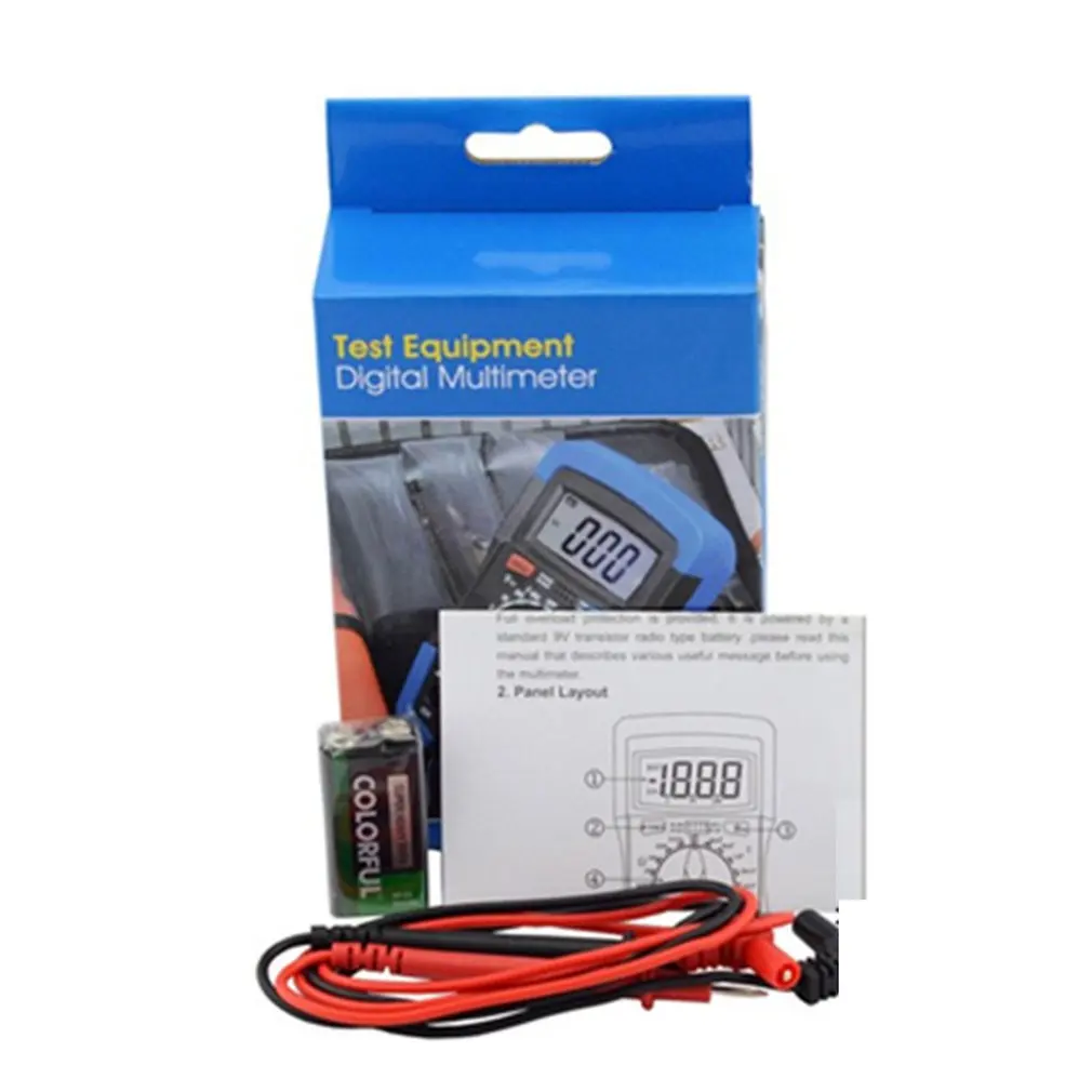 

DM6013L Portable Handheld Digital Capacitance Meter Capacitor 200pF~20mF 1999 Counts Tester Capacimeter Electronic Auto