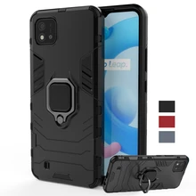 For Cover Oppo Realme C11 2021 Case Magnetic Ring Stand Holder Shockproof TPU Bumper Armor Back Phone Cover Realme C11 2021 Case