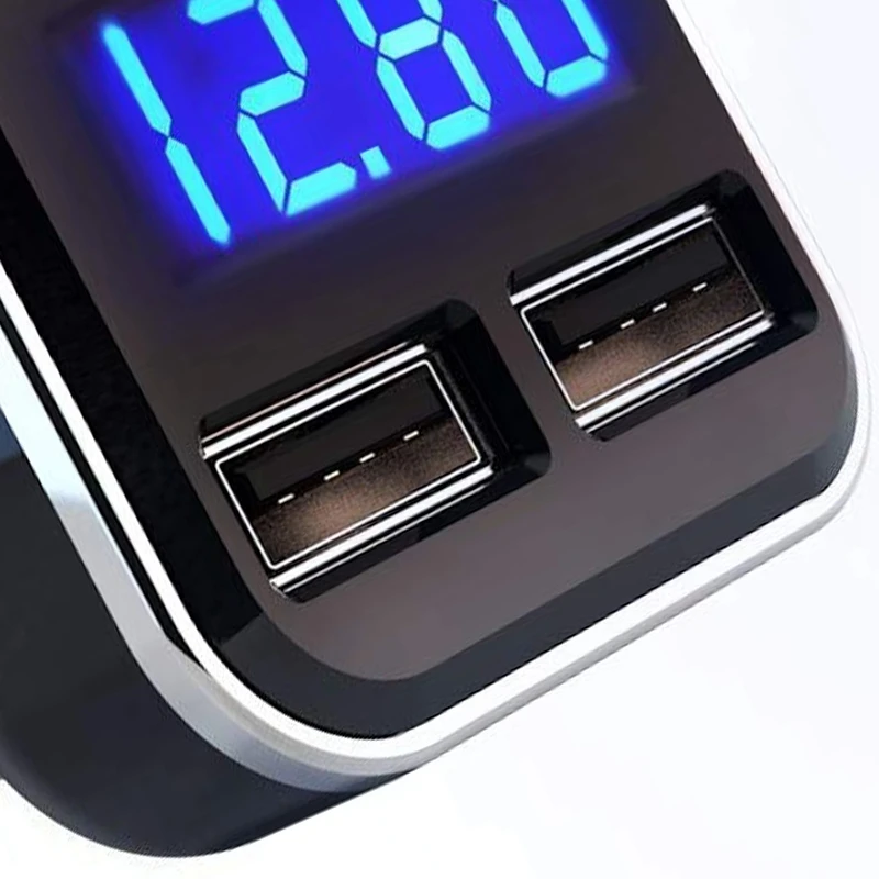 

Car Charger Volt Meter Car Battery Monitor with LED Voltage & Amps Display, for iPhone 11 / Xs ,Galaxy S20 / S10