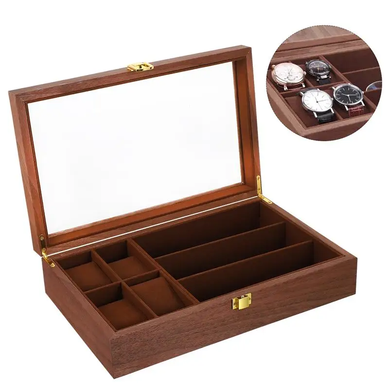 

1pc Jewelry Organizer Watch Case Rings Display Box Necklace Display Holder