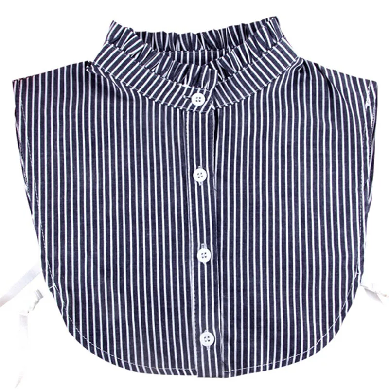 Женская рубашка с полуобманкой Модная хлопковая оборками съемный ложный