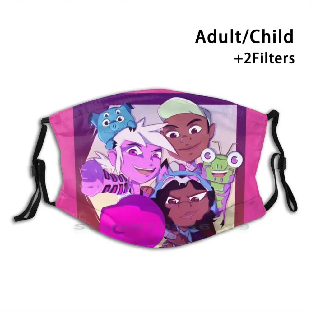 

Kipo & The Age Of The Wonderbeasts Print Reusable Pm2.5 Filter DIY Mouth Mask Kids Kipo Kipo And The Age Of The Wonderbeasts