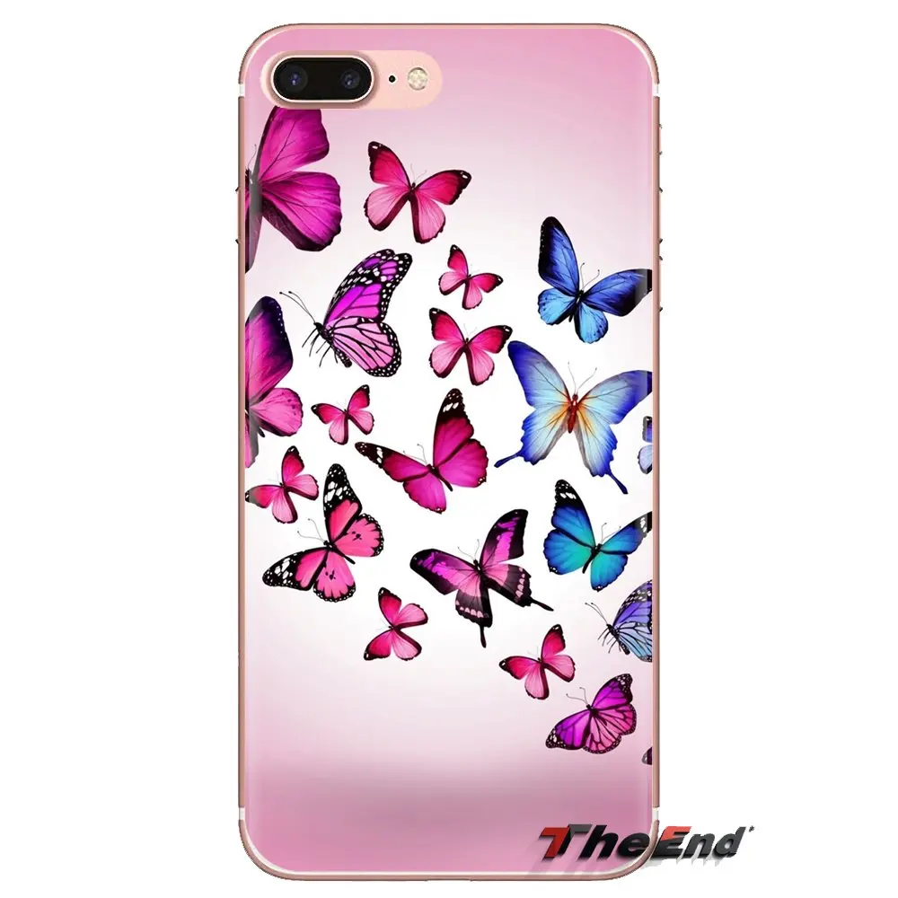 Soft Transparent Shell Covers For Samsung Galaxy A3 A5 A7 A9 A8 Star A6 Plus 2018 2015 2016 2017 Butterfly Wallpaper Background |