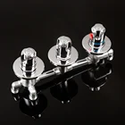 Хромированный латунный термостатический кран, сиамский или раздельный водопад, кран для холодной и горячей воды, смеситель для душа для ванной комнаты