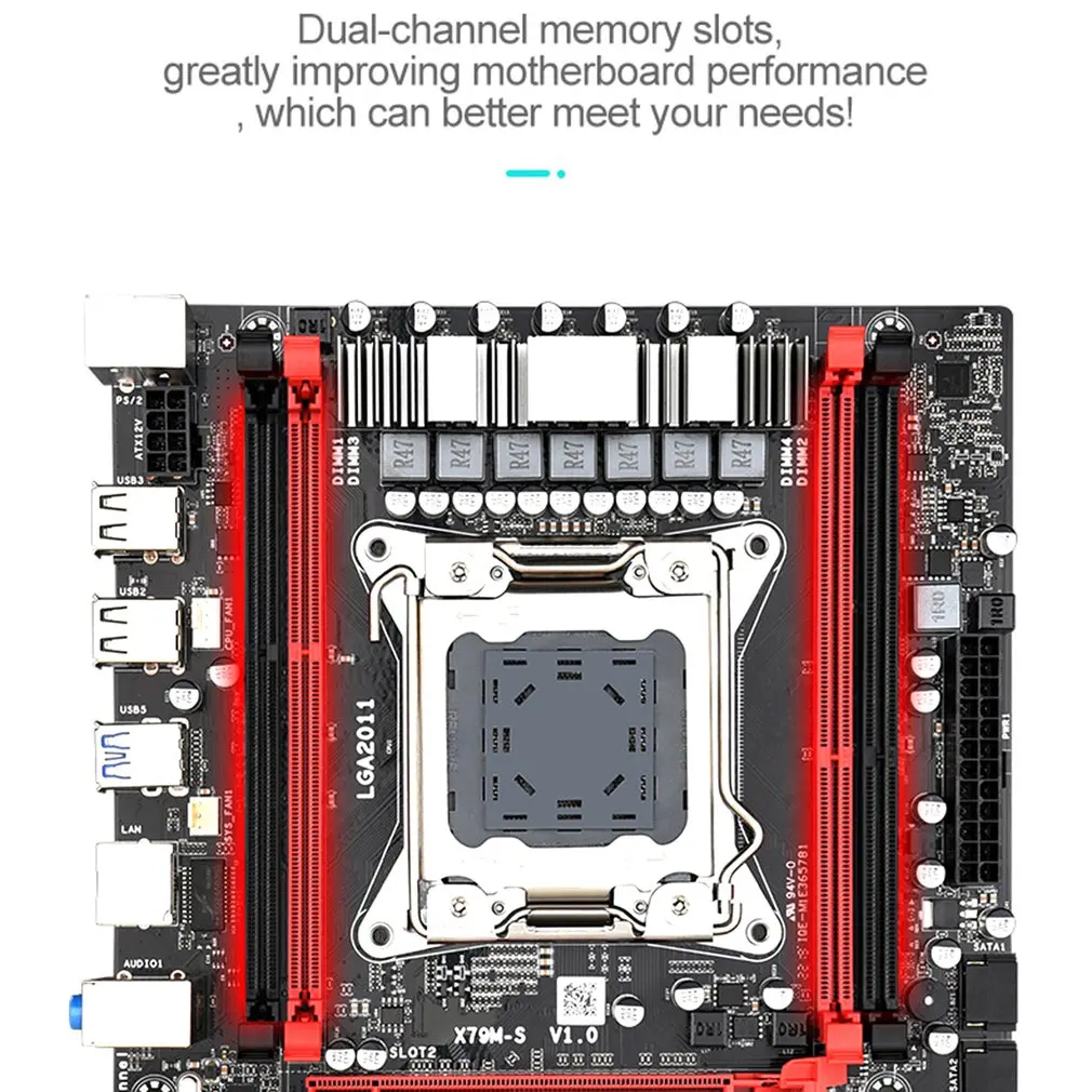 x79m s 3 0 motherboard usb 3 0 m atx cpu support lga2011 4 ddr3 dual channel up to 64g desktop mainboard gigabit network card free global shipping