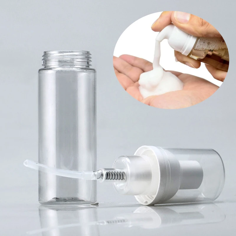 

50ml Foam Dispenser Bottle Plastic Bottle Refillable Mini Foaming Soap Dispenser Pump Bottles for Travel Portable Foam Bottles