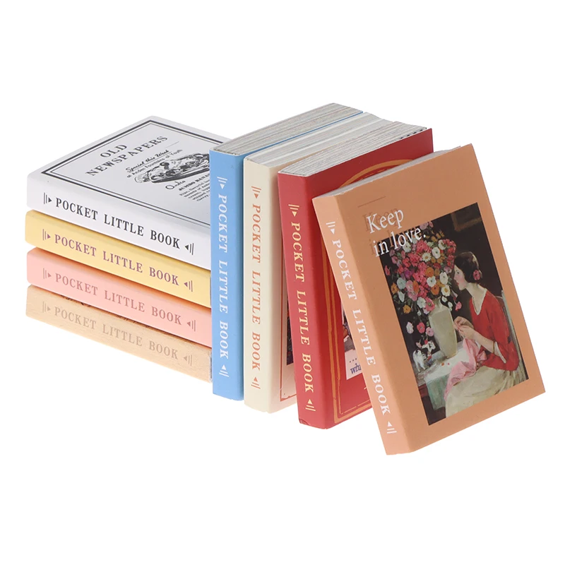 

Новинка, Лидер продаж 1/12, миниатюрный цветной комикс для кукольного домика, Полноцветный журнал, модель, декор мебели