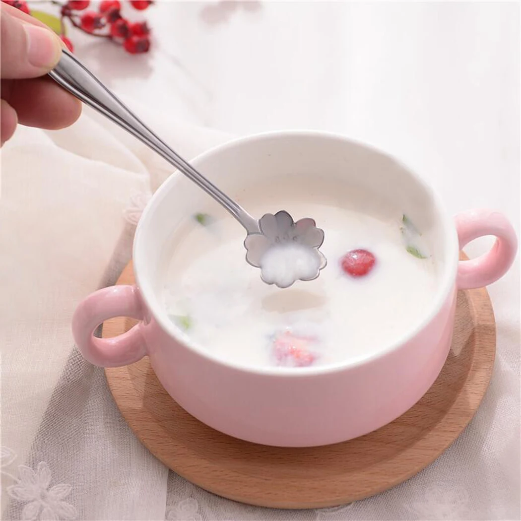 

8PCS Mixing Spoon Multi-Use Stainless Steel Coffee Spoon Cocktail Dessert Spoon Tea Spoon Kitchen Tableware Bar Accessories