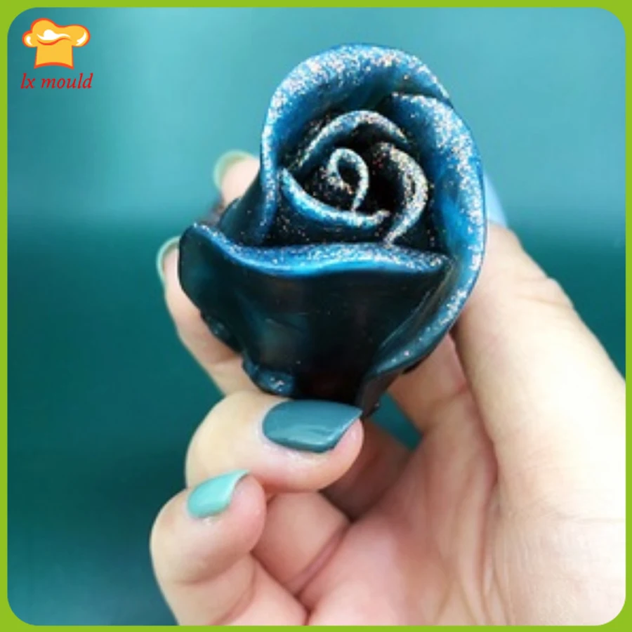 3D бутон розы силиконовая форма для мыла Сделай Сам Ручной Форма желе