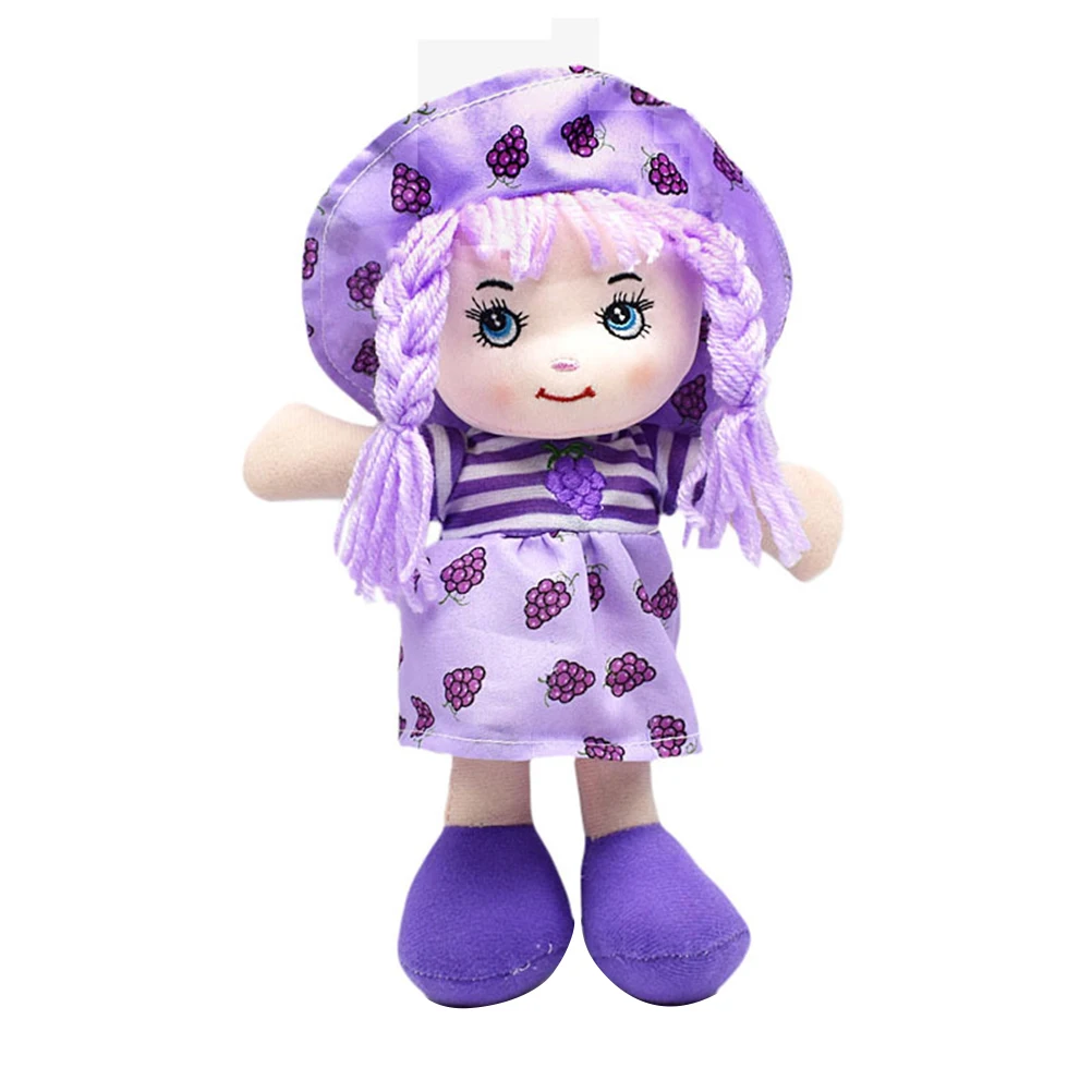 25 см мультяшная кавайная шапка с юбкой в виде фруктов Тряпичные куклы мягкие