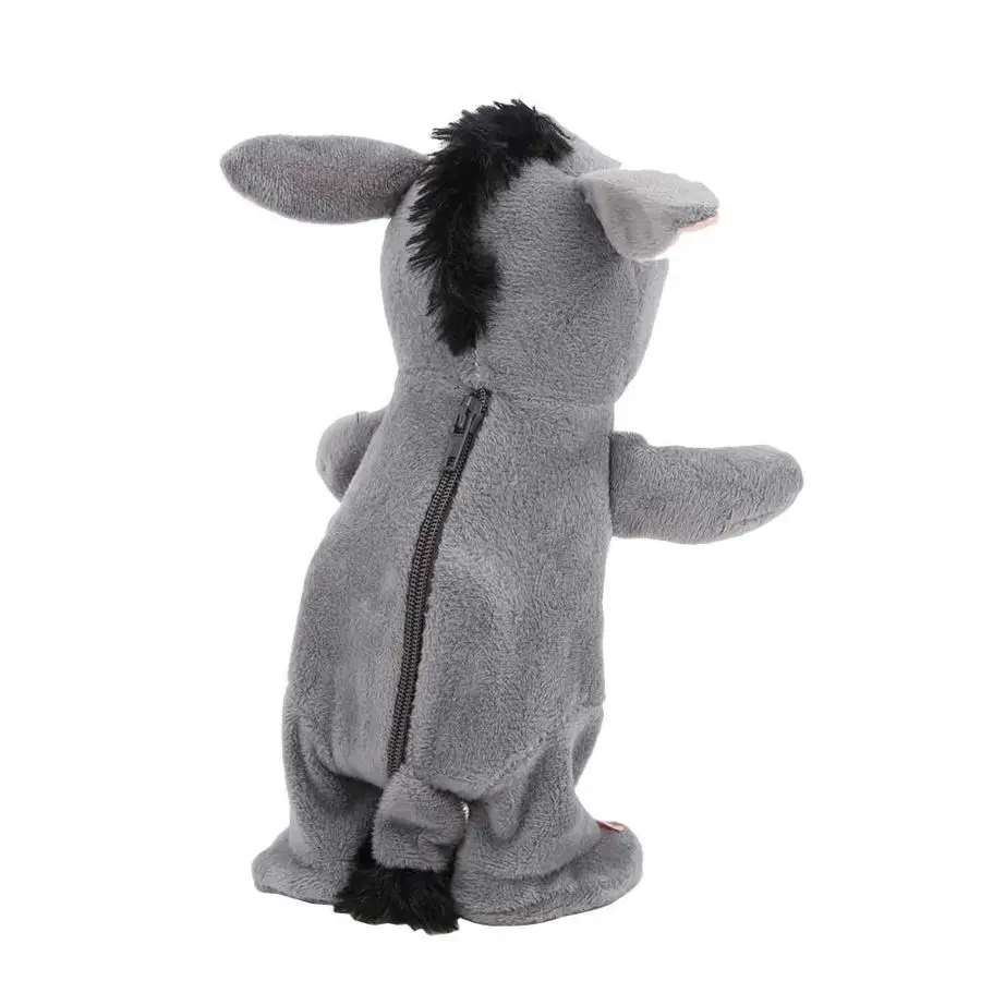 Интерактивный Электрический говорящий плюшевый Ослик игрушка Электронные