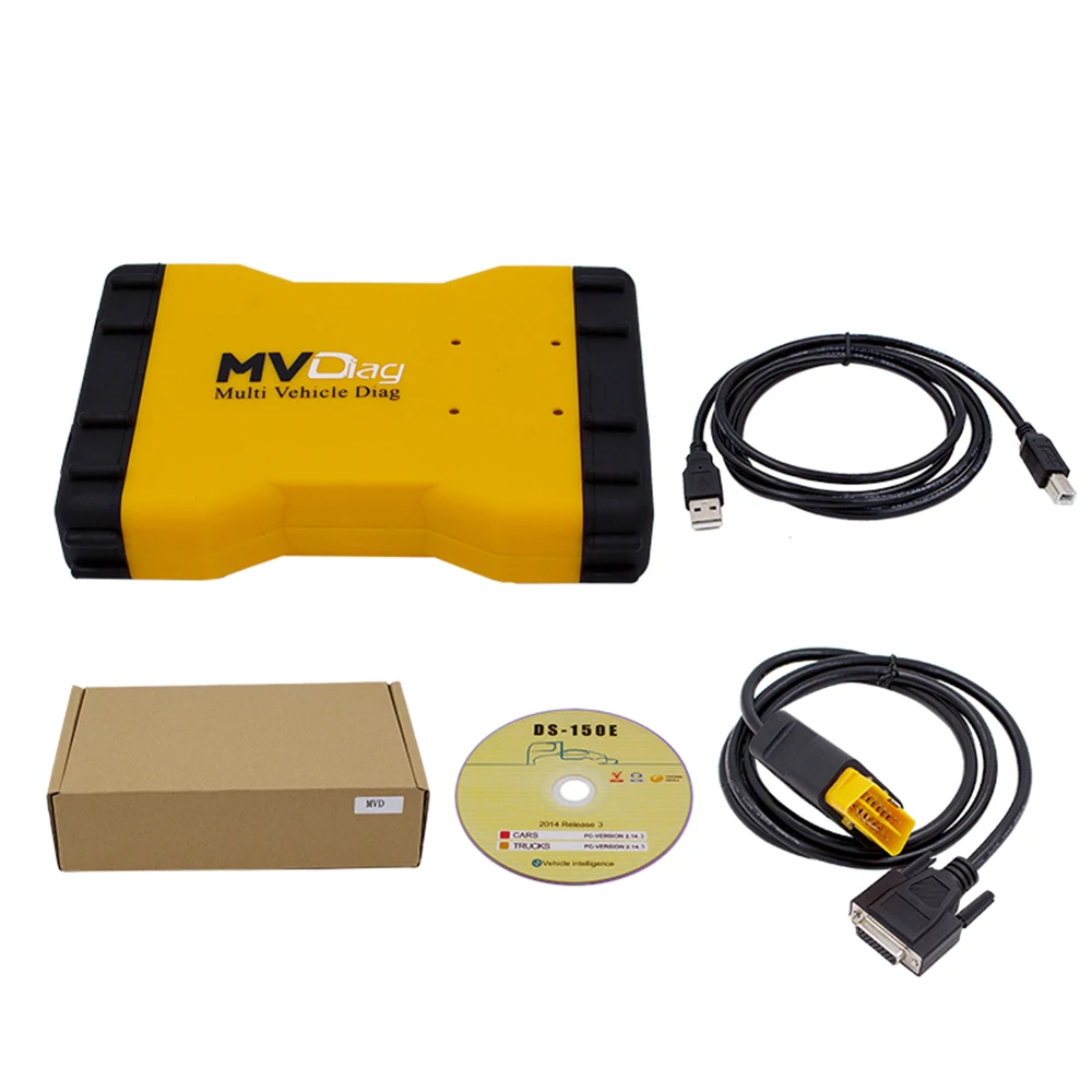 Диагностический сканер MVD Pro Mvdiag V3.0 OBD2 5 в NEC Реле Bluetooth мультиавтомобильный