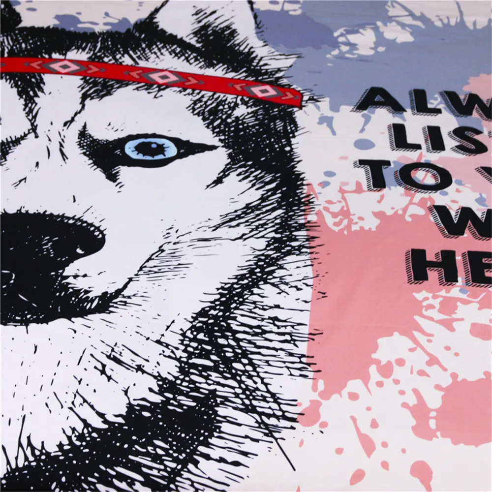 Набор пододеяльников для собак пород бульдога чихуахуа Siberians любовь сердце лапа