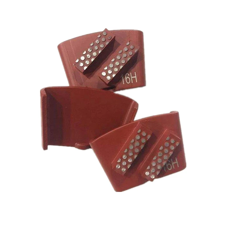 GT45 Double Bar Segments HTC Diamond Grinding Block New Design Sharp Grinding Head for HTC Grinder Concrete Renovation 12PCS