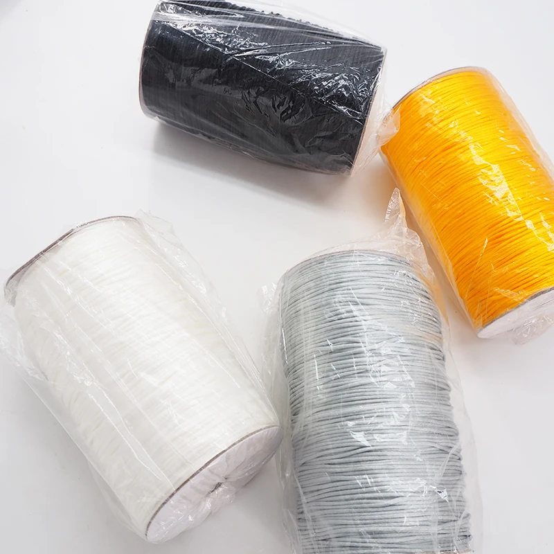 Chenkai 1 5 мм нейлоновый сатиновый шнур сплошной канат плетеные китайские узлы